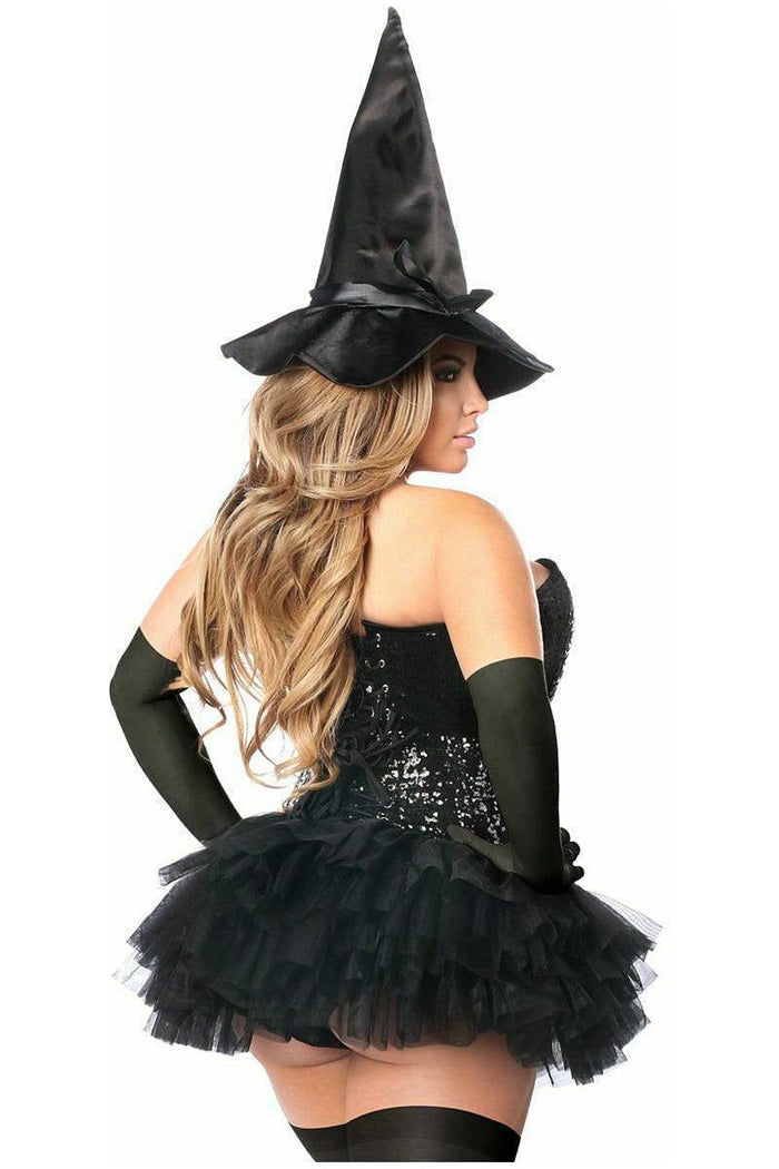 Daisy Beachwear Top Drawer 4 PC Sexy Witch Corset Costume