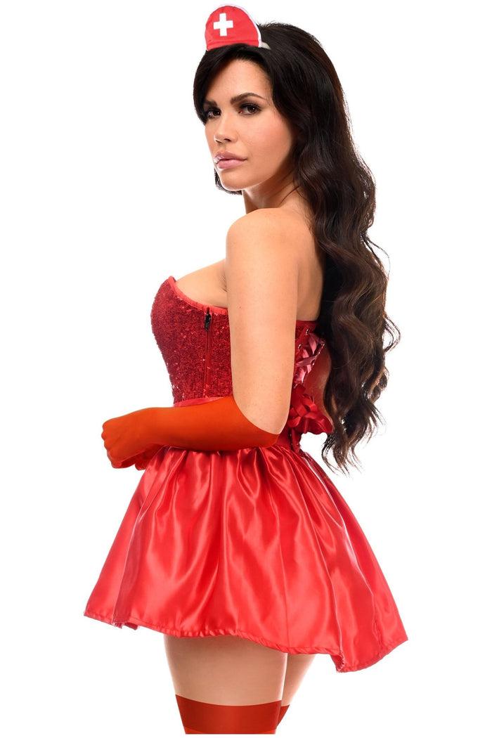 Daisy Beachwear Top Drawer 5 PC Premium Nurse Corset Costume