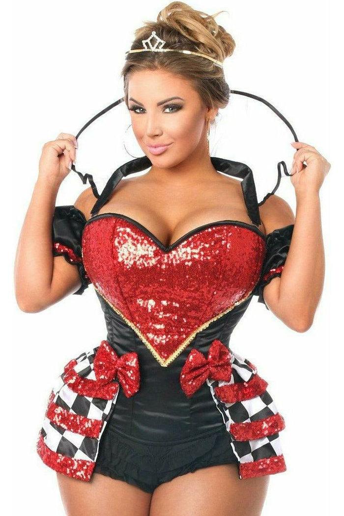 Daisy Beachwear Top Drawer 6 PC Royal Red Queen Corset Costume