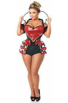 daisy beachwear Top Drawer 6 PC Royal Red Queen Corset Costume