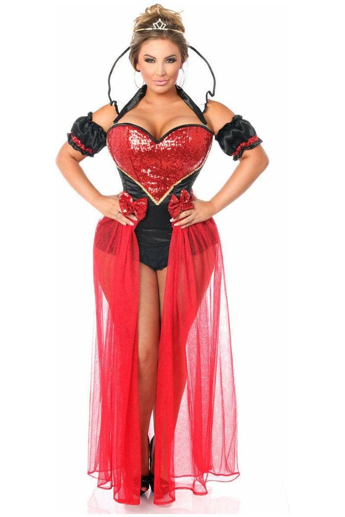 daisy beachwear Top Drawer 6 PC Sexy Fairytale Red Queen Costume