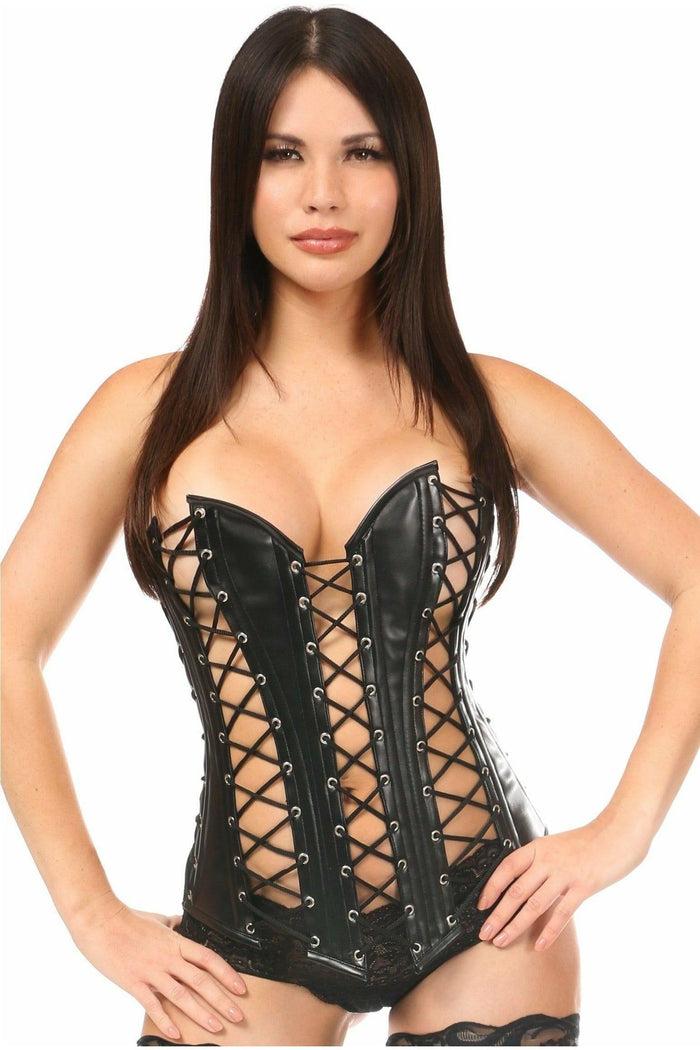 daisy beachwear Top Drawer Lace-Up Steel Boned Over Bust Corset