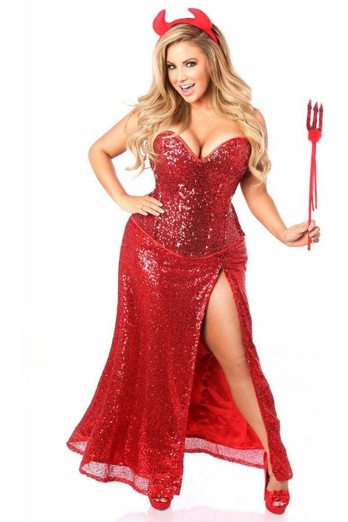 daisy beachwear Top Drawer Premium Sequin Devil Costume