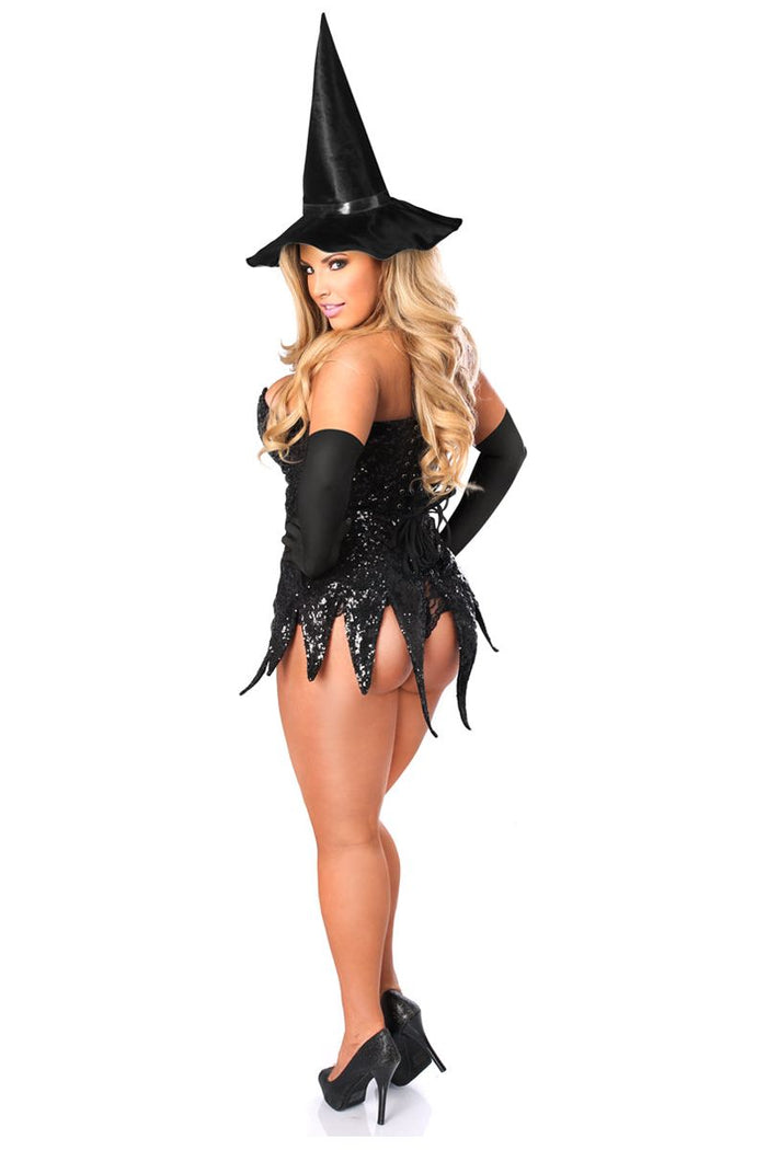 Daisy Beachwear Top Drawer Sequin Witch Corset Dress Costume