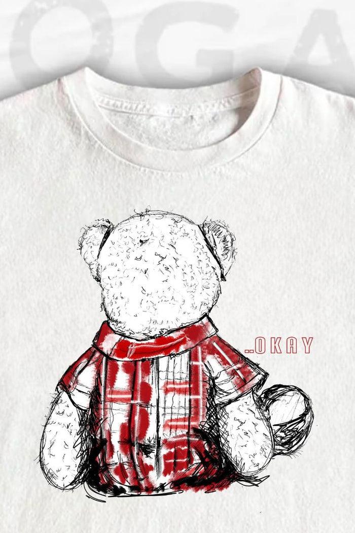 Daisy Street ANALOG HUG A BEAR DAY COLLECTION: HUG ME TEDDY RELAXED T-SHIRT