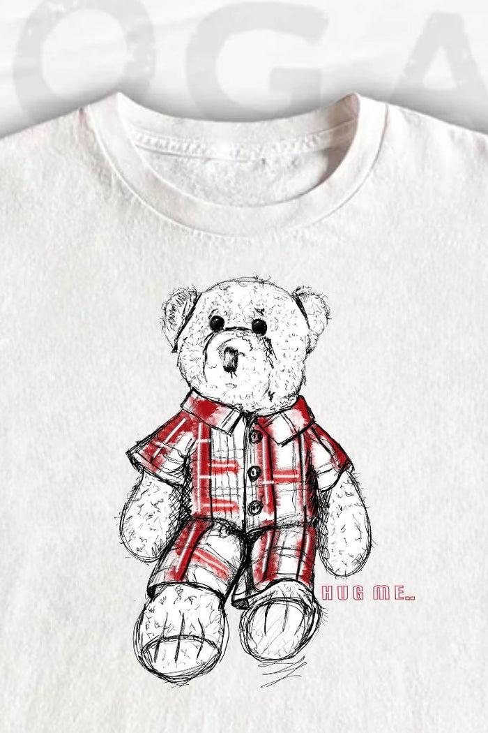Daisy Street ANALOG HUG A BEAR DAY COLLECTION: HUG ME TEDDY RELAXED T-SHIRT