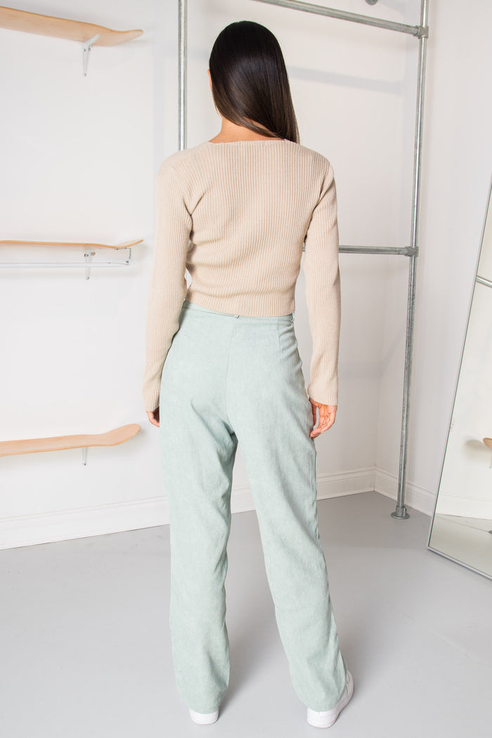 Daisy Street Daisy Street 90's Cropped Cardigan In Stone