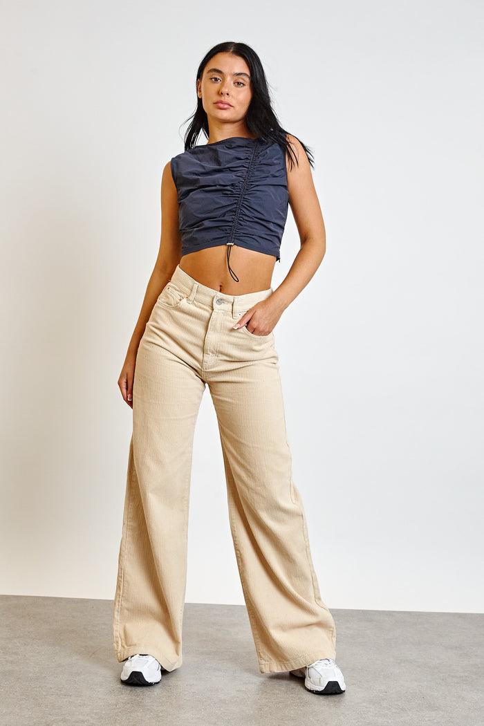 daisy street Daisy Street Asymmetric Ruched Crop Top