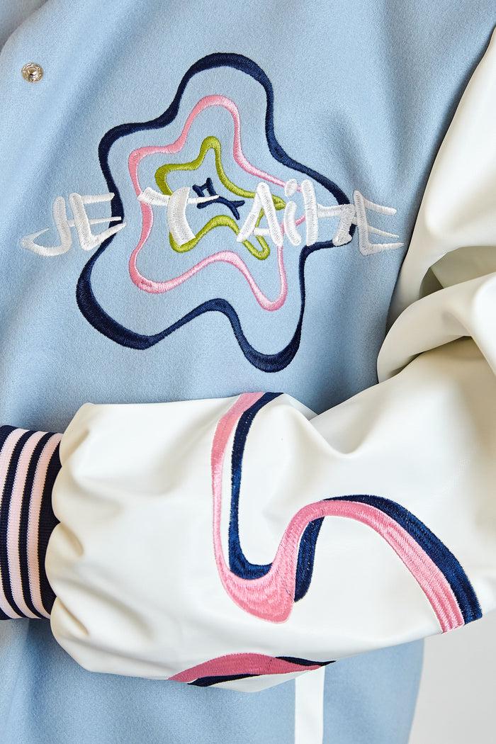 Daisy Street Daisy Street Au Revoir Bomber Jacket With Embroidery