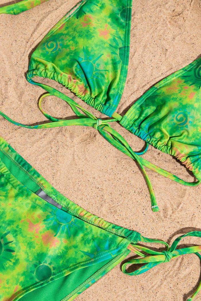 Daisy Street Daisy Street Batik Tie Dye Halter Neck Bikini Top