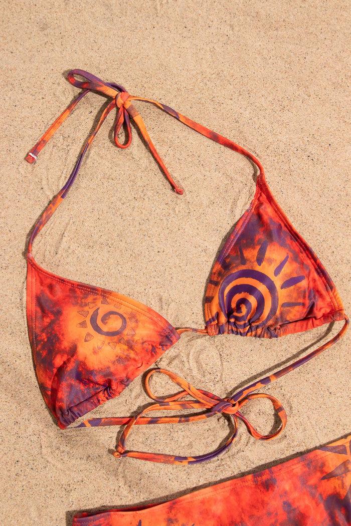 daisy street Daisy Street Batik Tie Dye Triangle Bikini Top