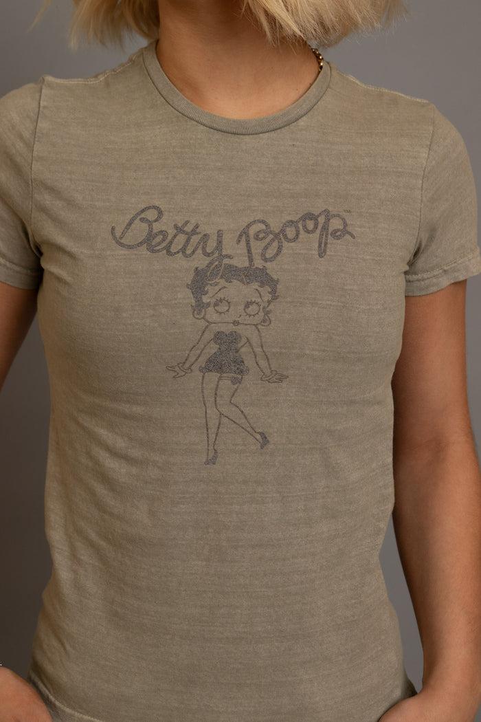 Daisy Street Daisy Street Betty Boop Washed Fitted Tee