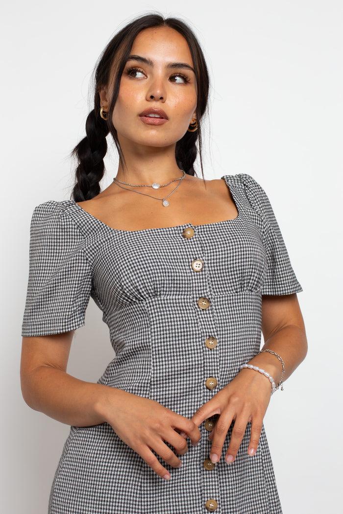 Daisy Street Daisy Street Button Front Milkmaid Dress