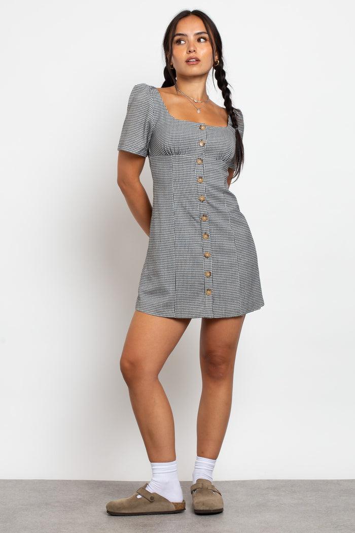 Daisy Street Daisy Street Button Front Milkmaid Dress