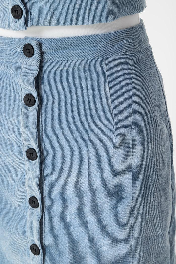 Daisy Street Daisy Street Button Up Mini Skirt In Cord