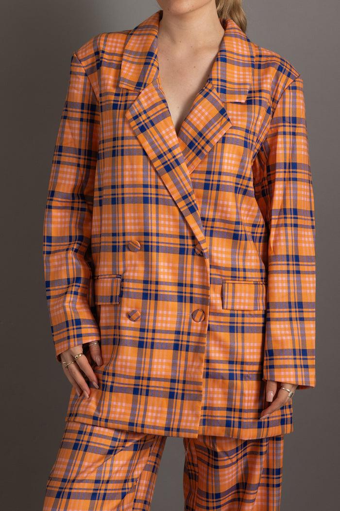 Daisy Street Daisy Street Checked Blazer In Boyfriend Fit