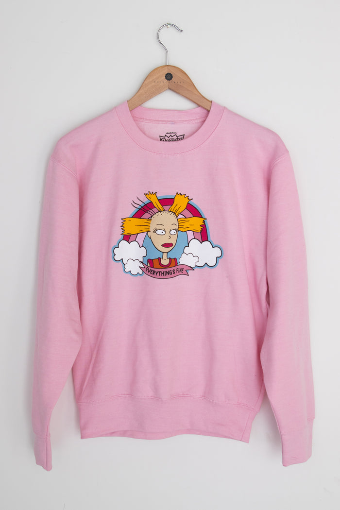 daisy street Daisy Street Cynthia Graphic Sweatshirt in Pink