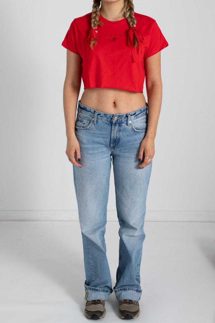Daisy Street Daisy Street Ai Is My Bf Cropped Tee