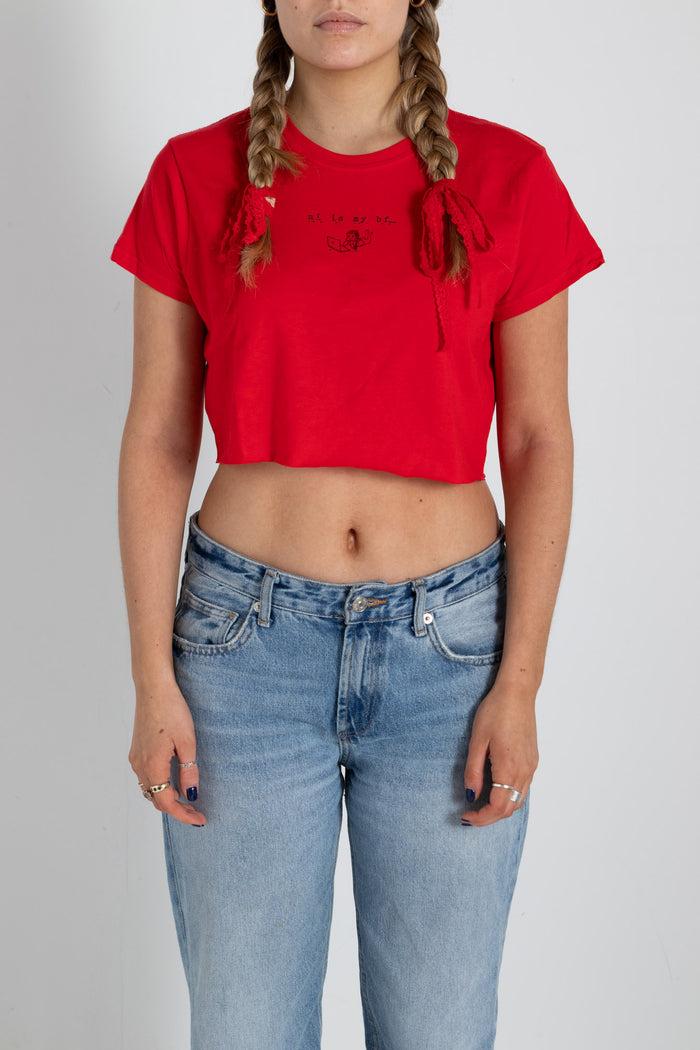 daisy street Daisy Street Ai Is My Bf Cropped Tee