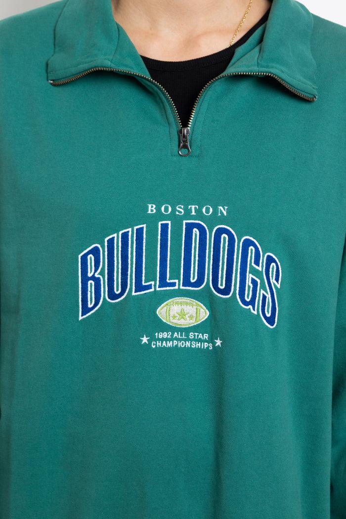 Daisy Street Daisy Street Bulldogs 1/4 Zip Sweater