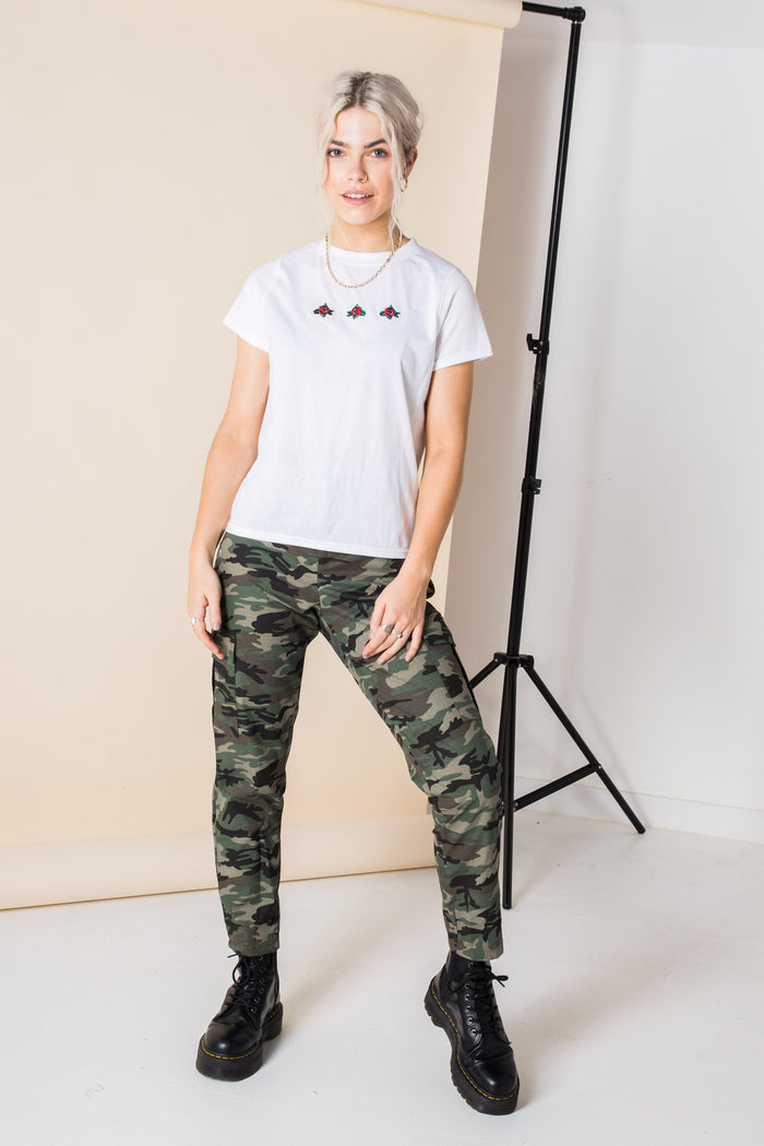 Daisy Street Daisy Street Cargo Trouser In Camo