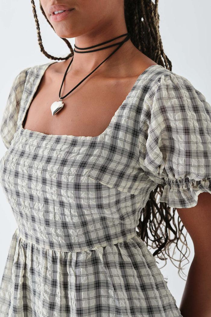 Daisy Street Daisy Street Check Smock Dress