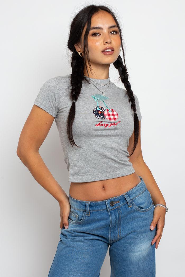 daisy street Daisy Street Cherry Baby Tee