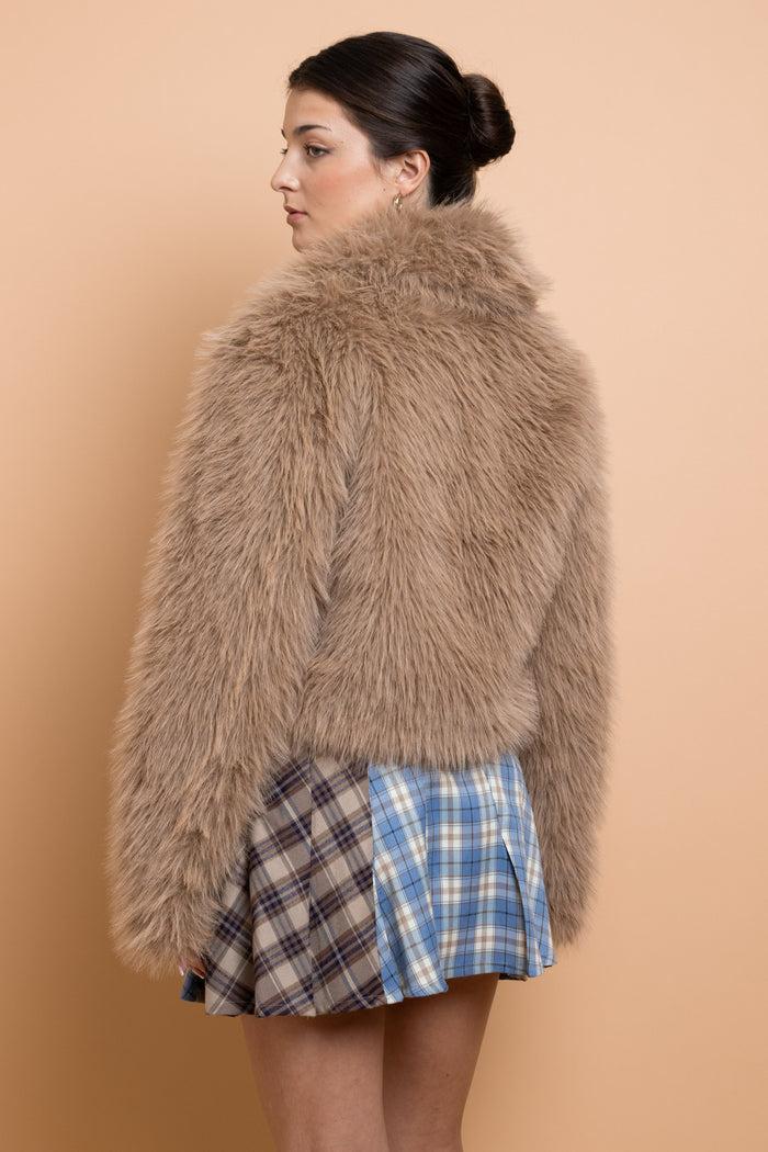 Daisy Street Daisy Street Cropped Faux Fur Jacket