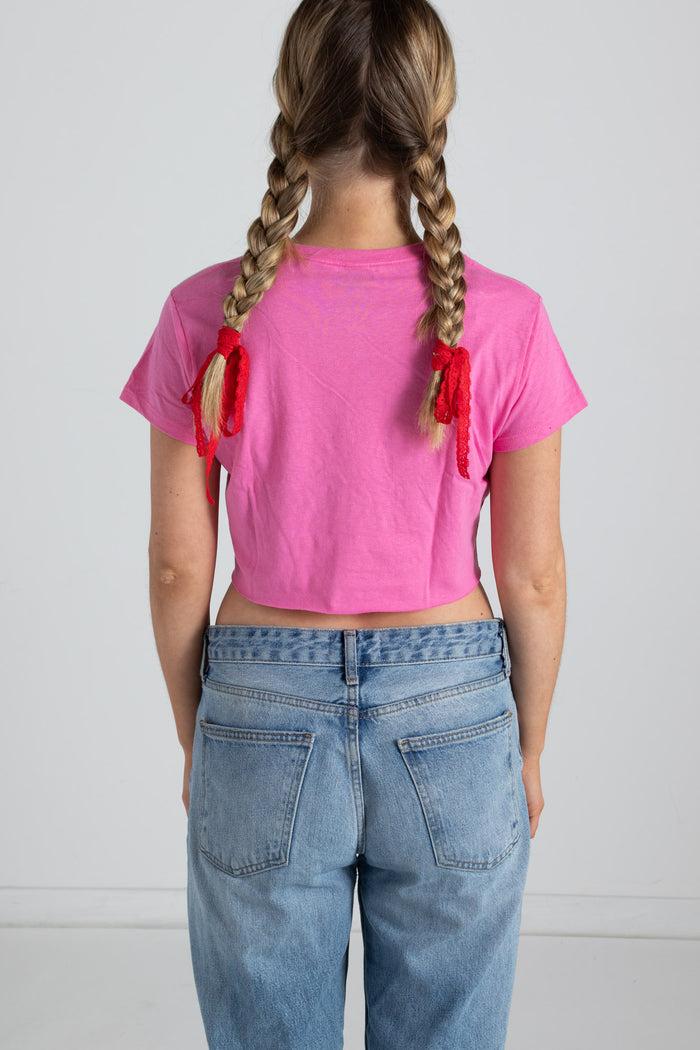 Daisy Street Daisy Street F*** Cupid Cropped Tee