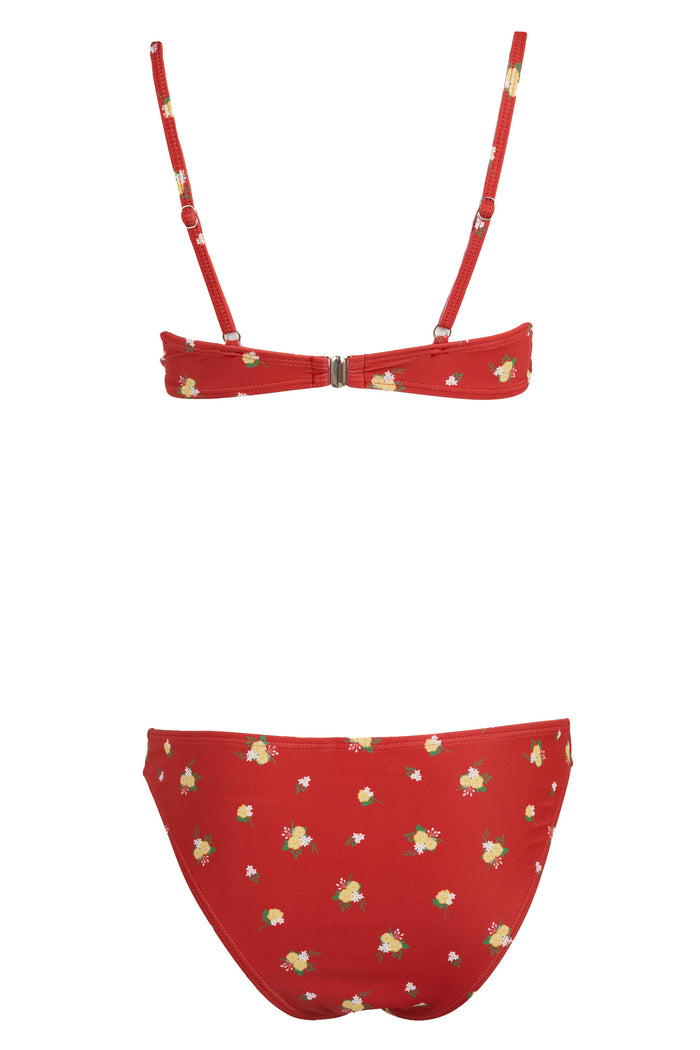 Daisy Street Daisy Street Floral V-Neck Bikini Top