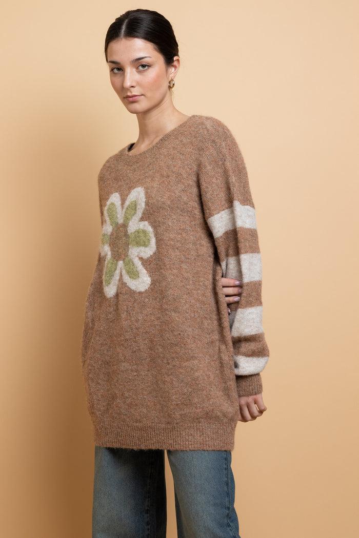 Daisy Street Daisy Street Flower Motif Jumper