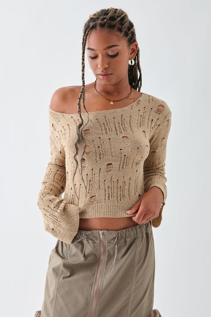 daisy street Daisy Street Ladder Knit Top