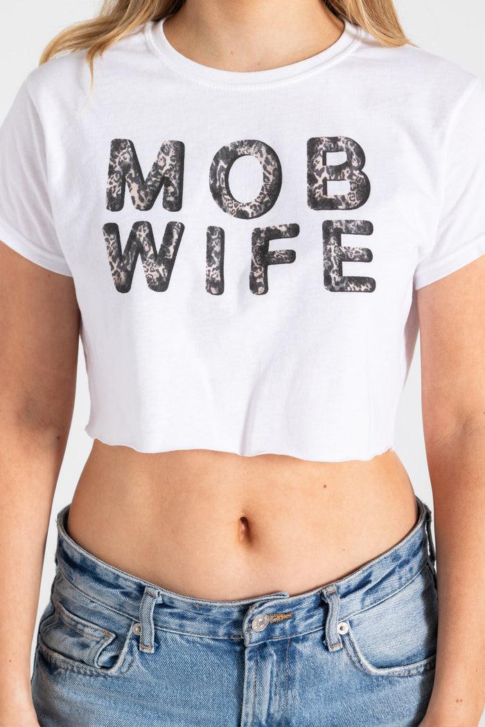 Daisy Street Daisy Street Mob Wife Cropped Tee
