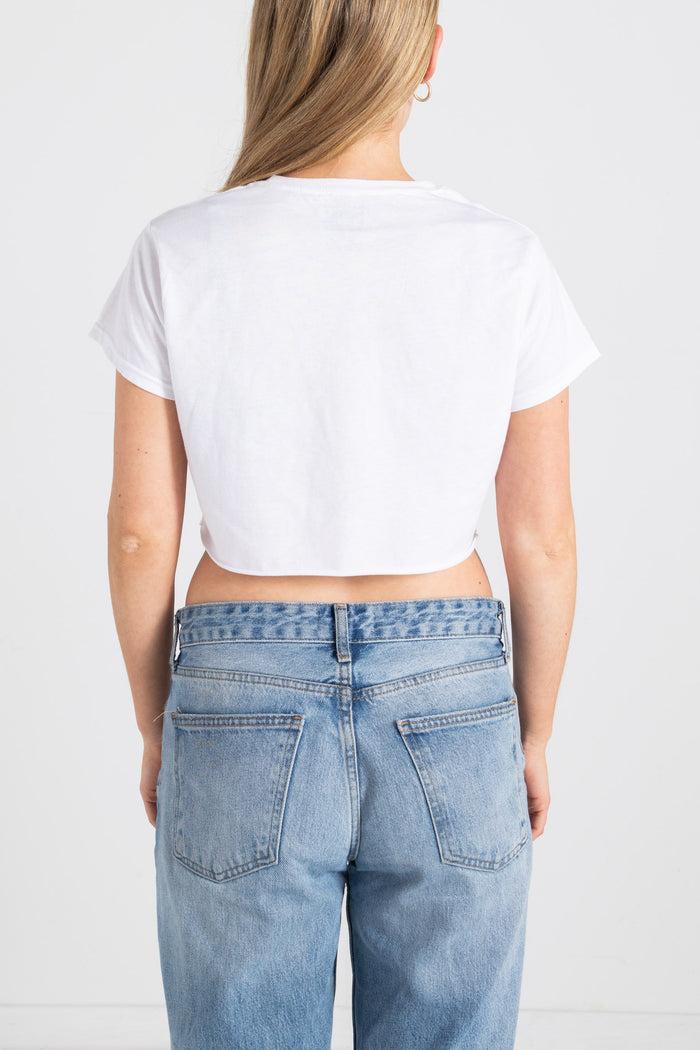 Daisy Street Daisy Street Mob Wife Cropped Tee