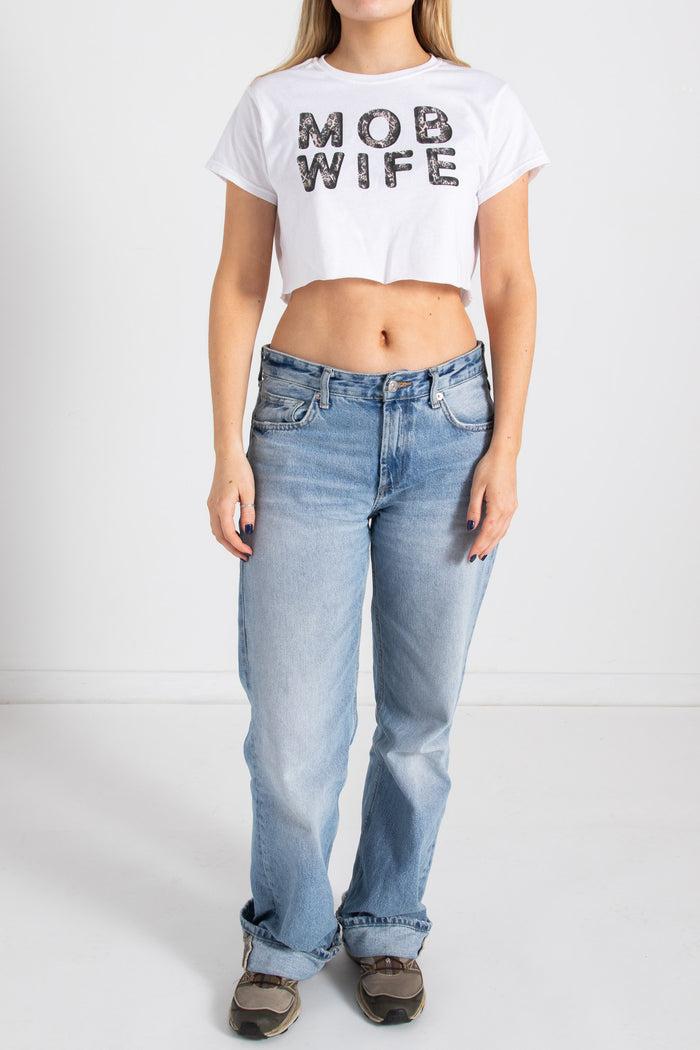 Daisy Street Daisy Street Mob Wife Cropped Tee