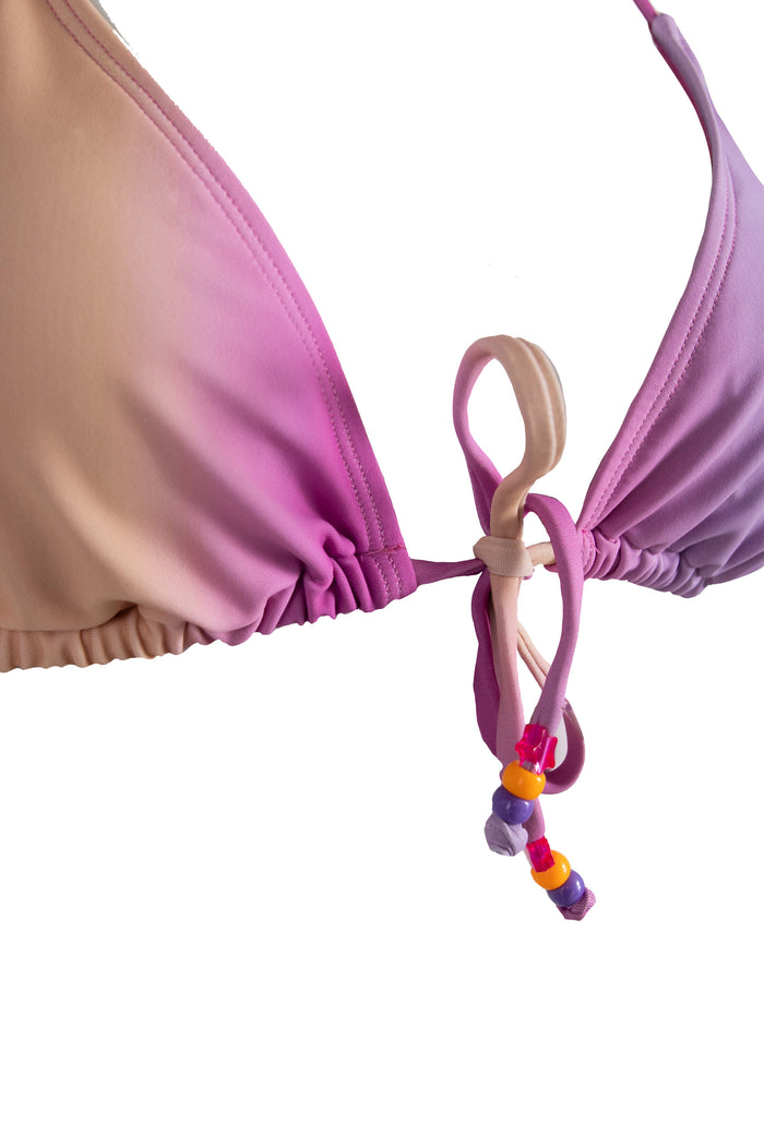 Daisy Street Daisy Street Pink Gradient Bikini Top