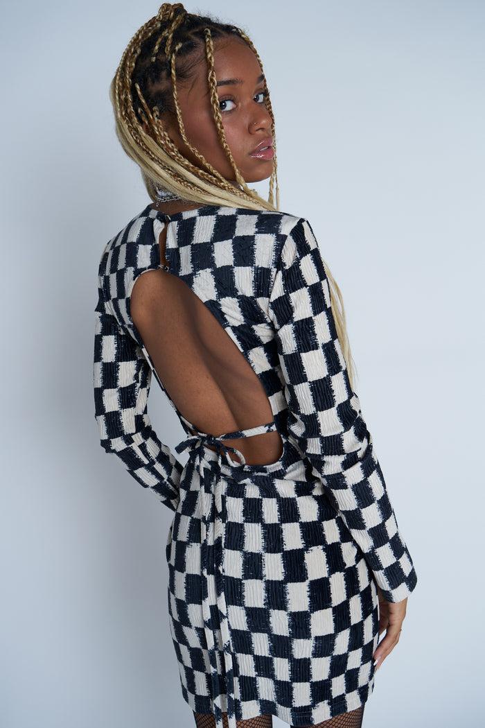 Daisy Street Daisy Street Plisse Velvet Myah Dress