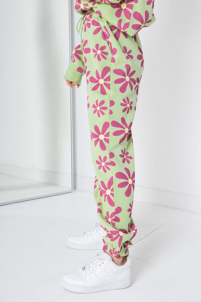 Daisy Street Daisy Street Printed Flower Joggers