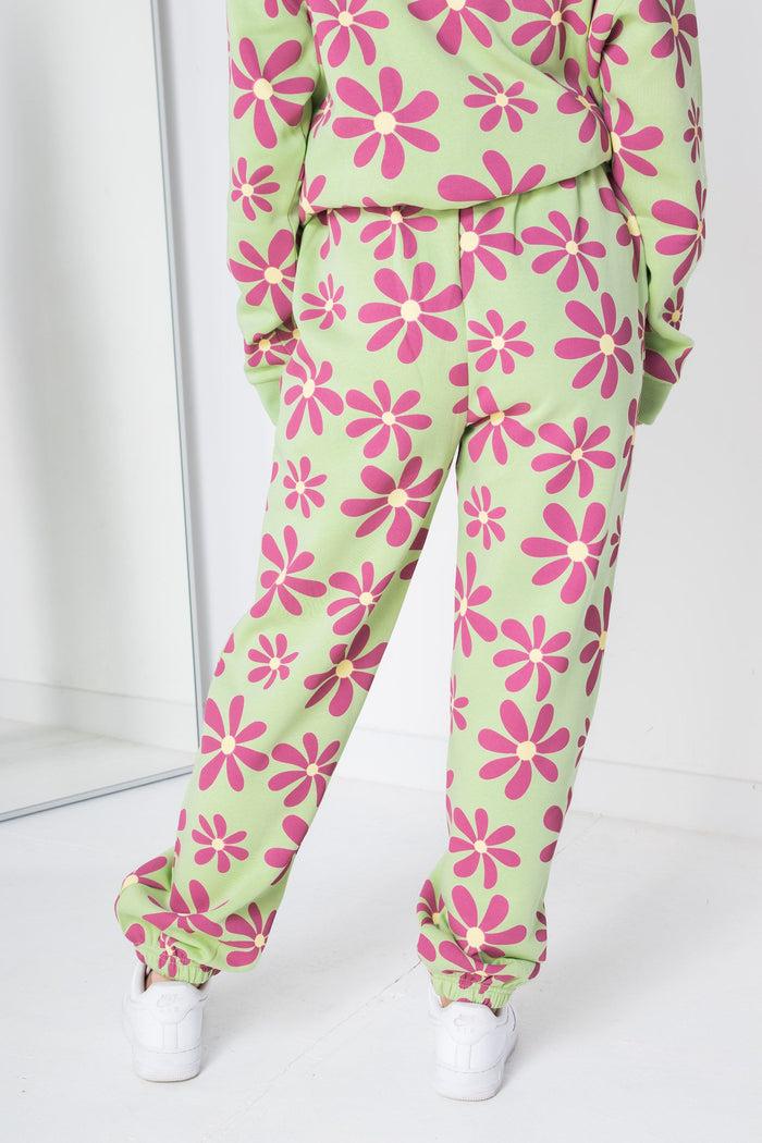 Daisy Street Daisy Street Printed Flower Joggers