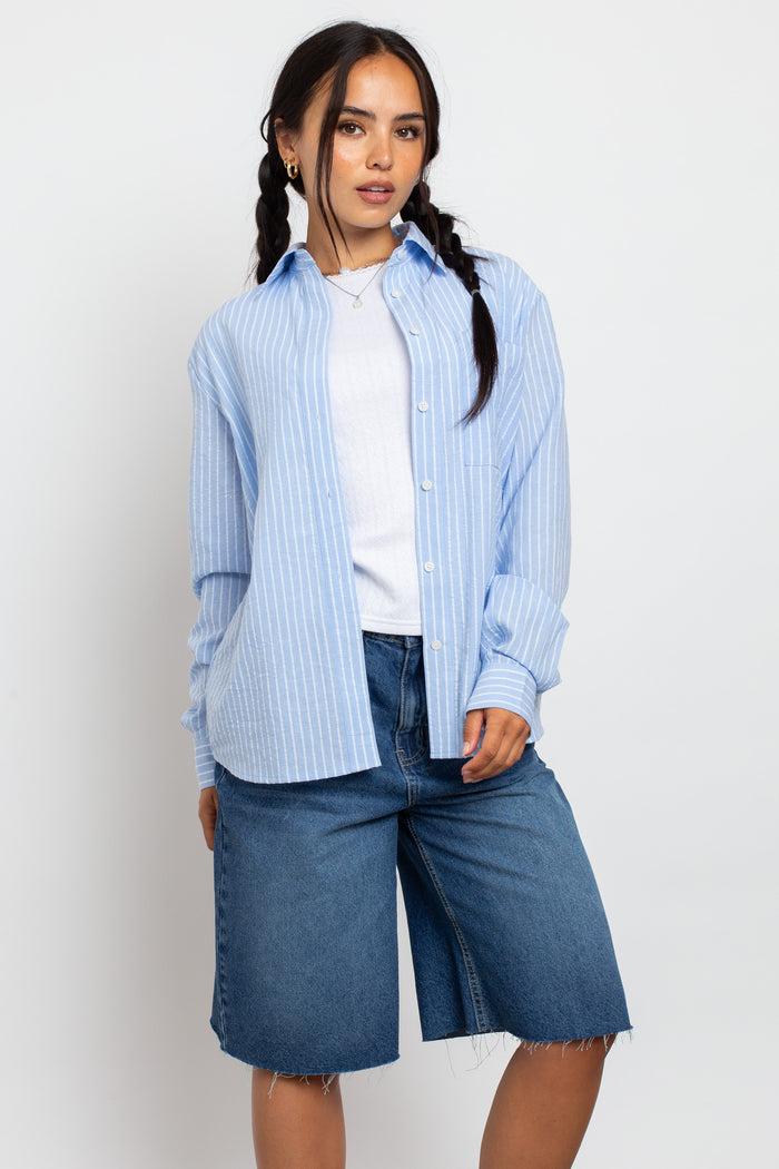 Daisy Street Daisy Street Relaxed Fit Stripe Shirt
