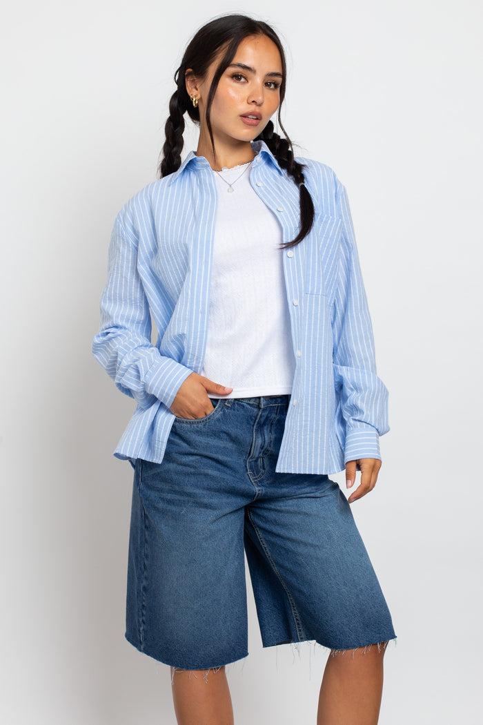 daisy street Daisy Street Relaxed Fit Stripe Shirt
