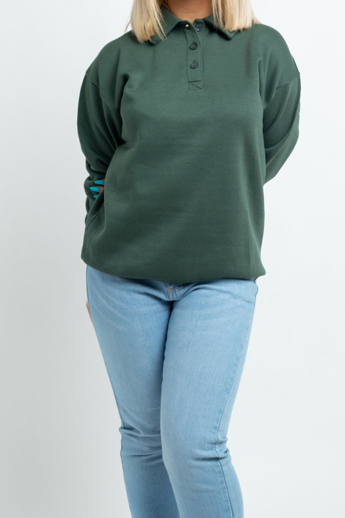 Daisy Street Daisy Street Rugby Sweatshirt