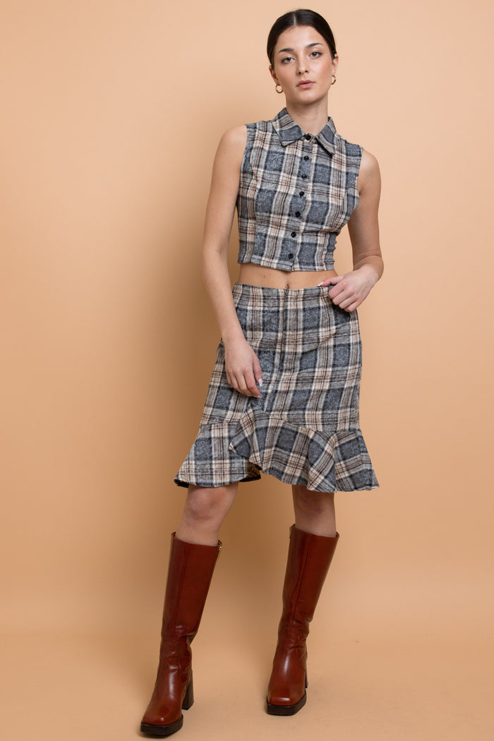 Daisy Street Daisy Street Sleeveless Fitted Shirt