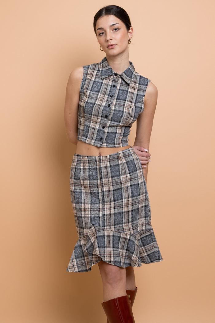 daisy street Daisy Street Sleeveless Fitted Shirt