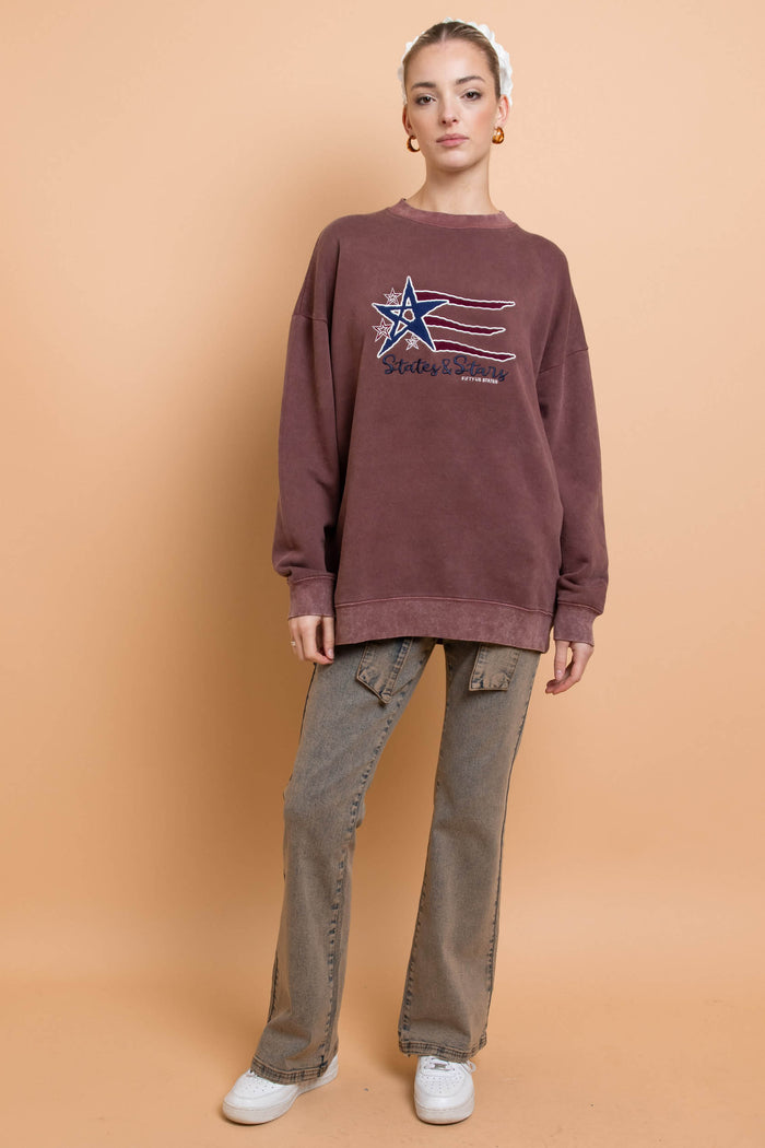 Daisy Street Daisy Street States And Stars Sweater