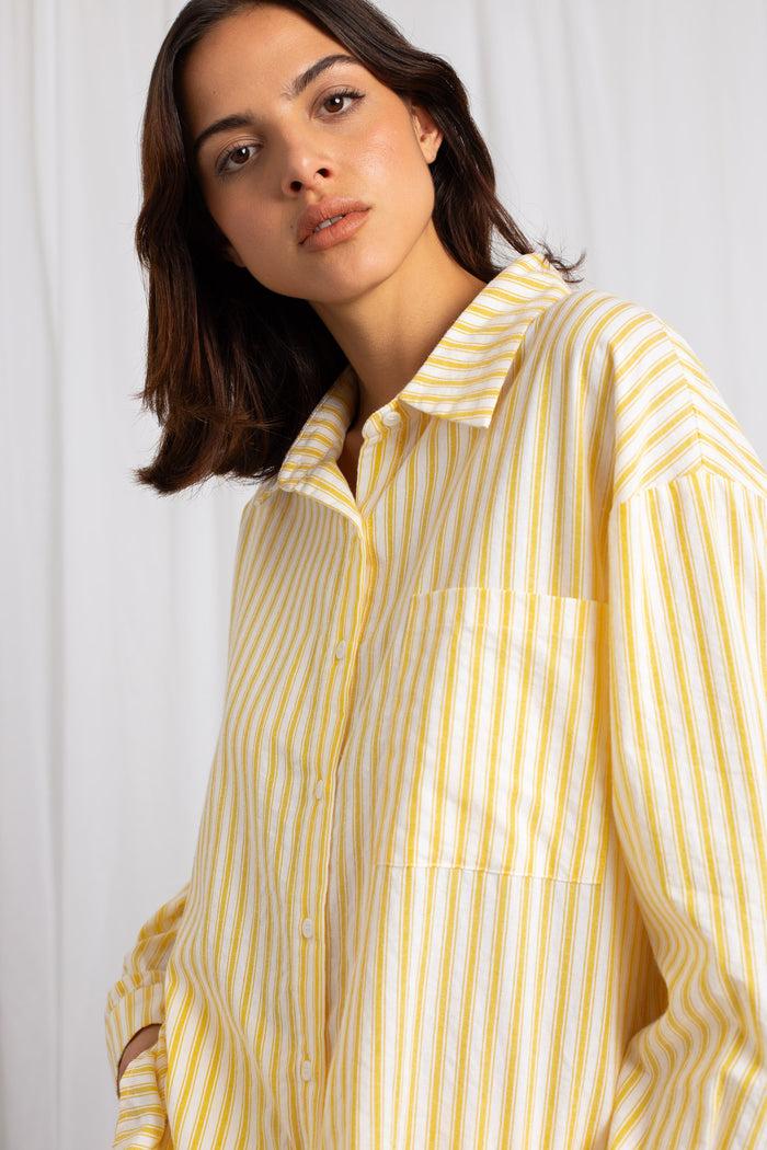 Daisy Street Daisy Street Stripe Oversized Shirt