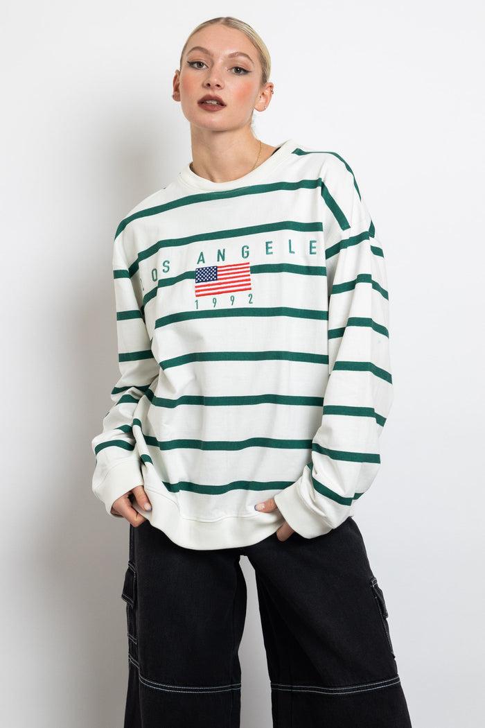 Daisy Street Daisy Street Striped LA Sweater