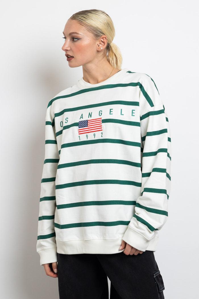 daisy street Daisy Street Striped LA Sweater