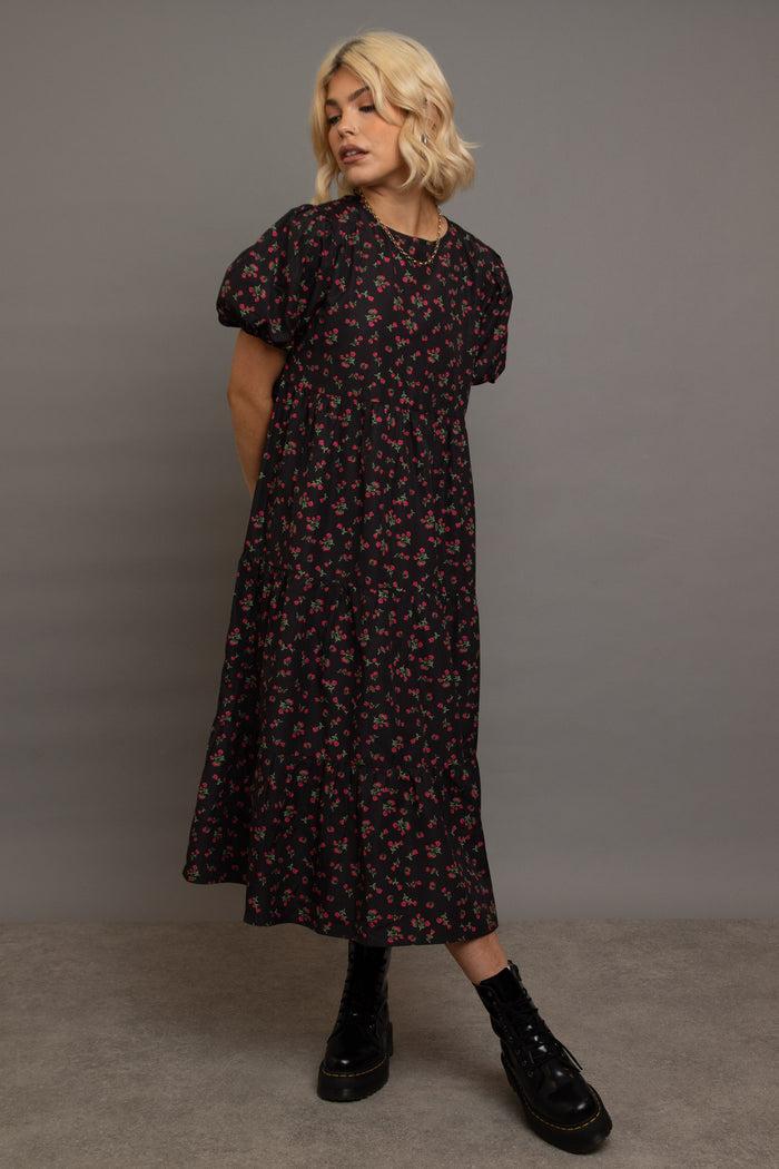 Daisy Street Daisy Street Tiered Smock Dress
