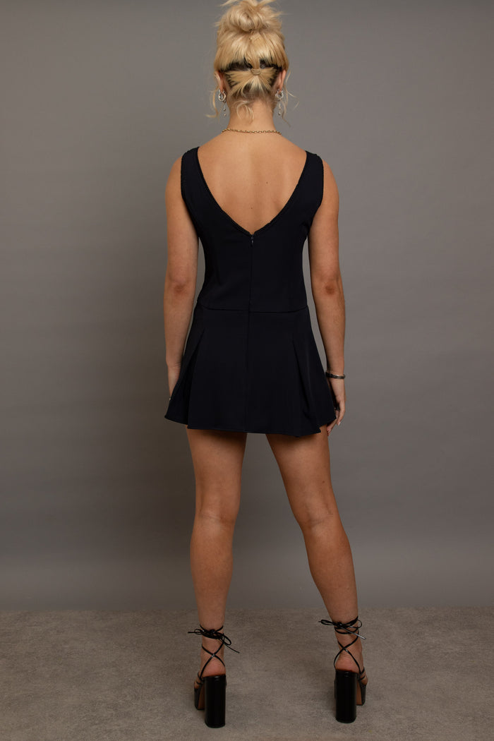 Daisy Street Daisy Street V-Neck Fitted Mini Dress